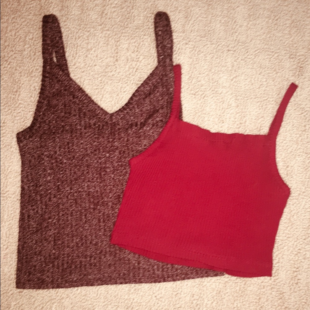Medium Red Tank Tops Bundle- American Eagle
